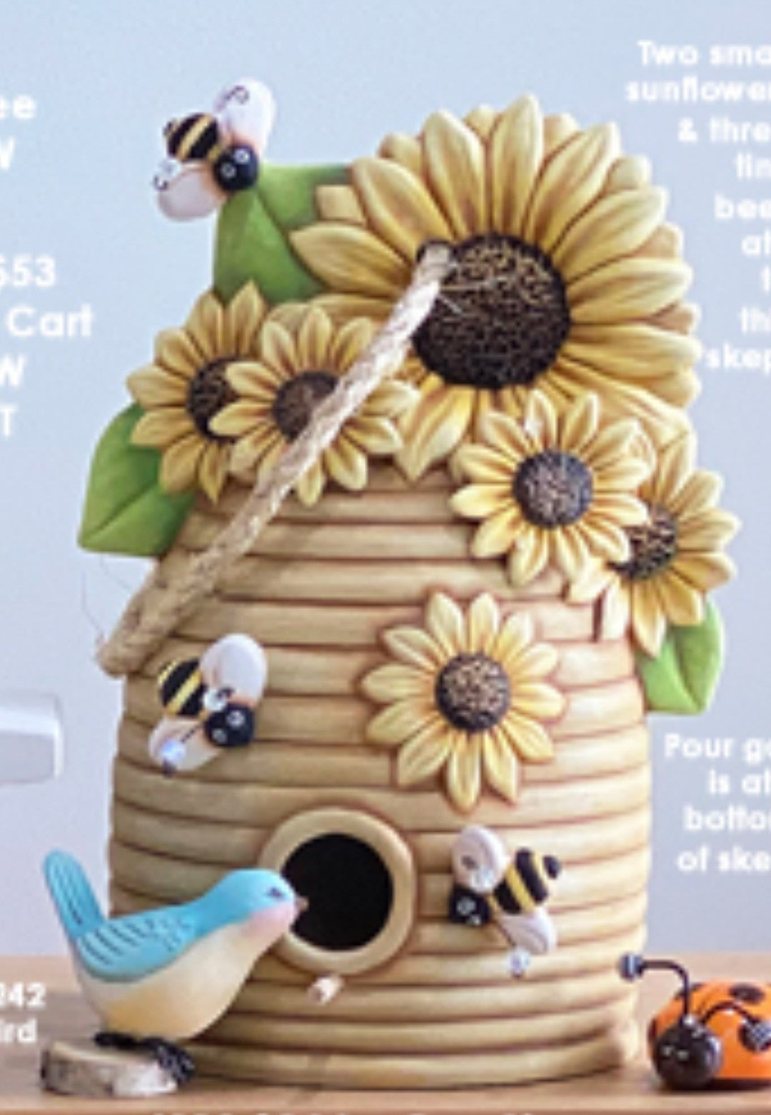 Skep with Sunflowers